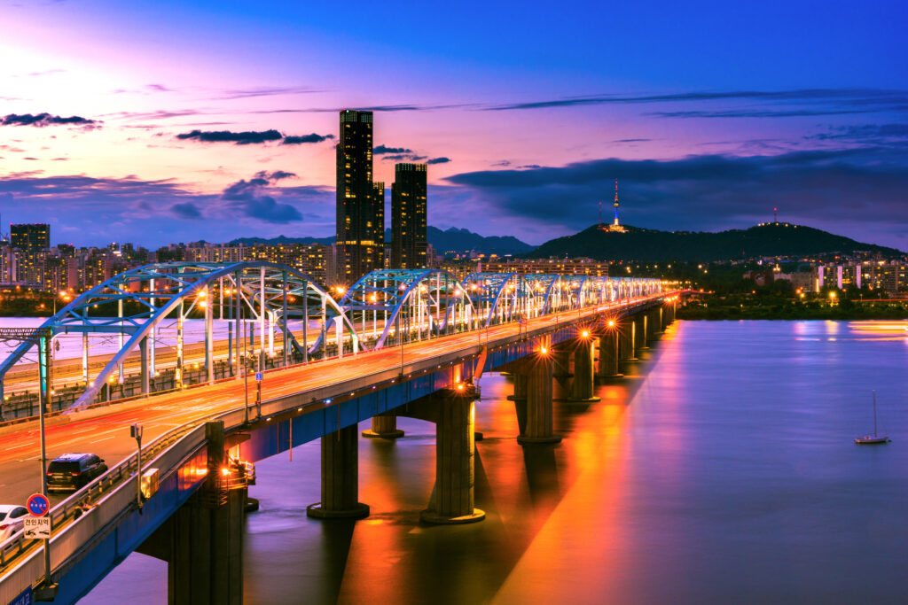 Korea Bridge Skyline